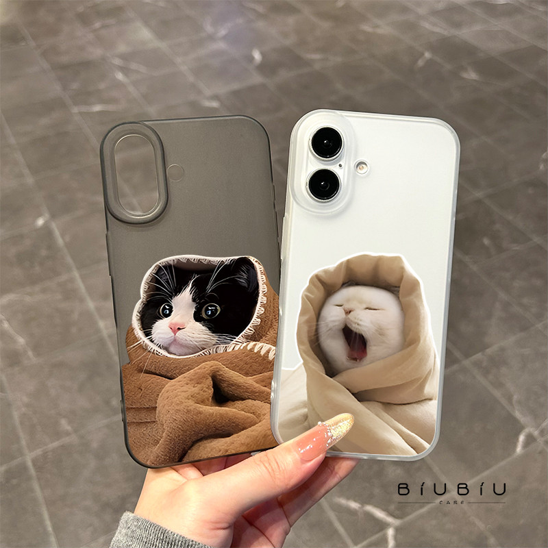 เข้ากันได้กับ iphone 16 Pro Max 15 ปลอกแมวกันสาดซ่อนใต้ผ้านวม 11 12 13 14 Pro 7 8 Plus X XR XS Max
