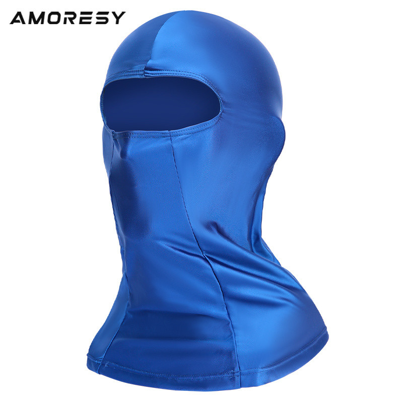AMORESY Balaclava Series Headgear Spandex ผ้าไหมน้ําแข็งครีมกันแดด Full Face Mask ขี่กลางแจ้ง Windproof