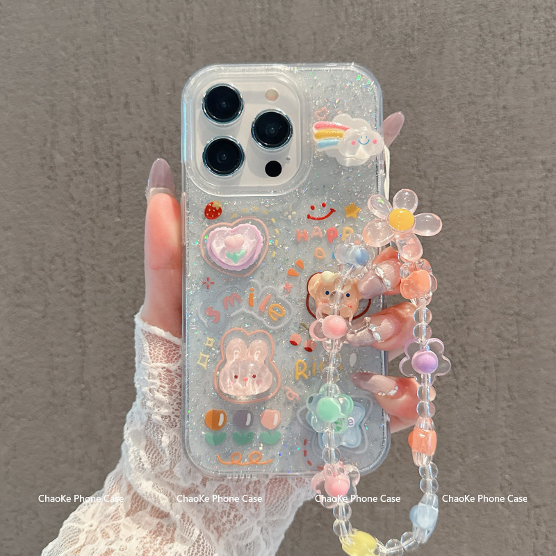 สำหรับ เคสไอโฟน11 ไอโฟน 13 ไอโฟน 16 pro max ไอโฟน15 ไอโฟน16 ไอโฟน 12 เคสโทรศัพท์กลิตเตอร์ใส DLSFK075