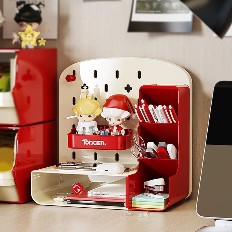 [JBTH] 1PC รูปลักษณ์สูงเดสก์ท็อปแนวนอนชั้นเก็บของ Simple Multi-storey หอพักชั้นวางของคอมพิวเตอร์สํานักงานม [JB]