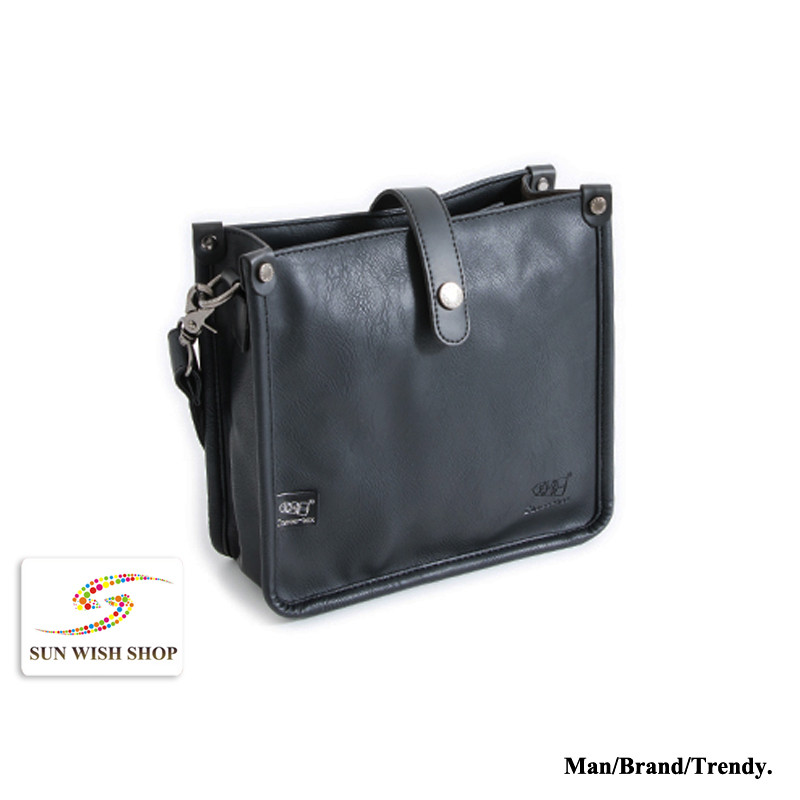 SUNWISH -Threebox- No.3669 20 ตัวเลือก 12 นิ้วแนวตั้งกระเป๋าสะพายหนังทนทานกระเป๋าสะพายผู้ชาย