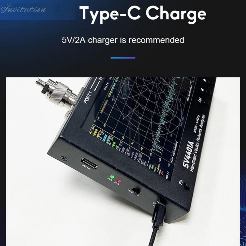 SV4401A Vector Network Analyzer 50kHz ถึง 4 4GHz 7 นิ้ว LCD Touchscreen 8GB หน่วยความจํา