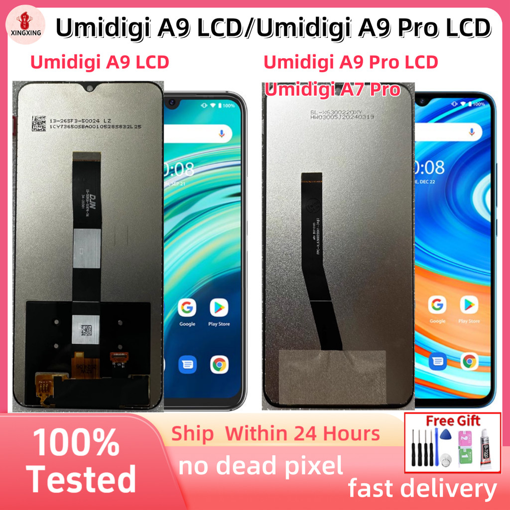 100% ทดสอบสําหรับ Umidigi A9 LCD/Umidigi A9 Pro/A7 Pro LCD DIsplay Touch Screen Digitizer Assembly R