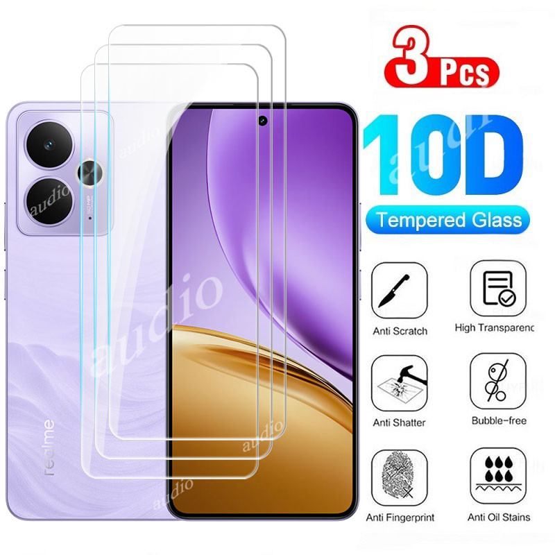 Realme 14t 5G 3Pcsกระจกนิรภัยป้องกันหน้าจอสําหรับRealme 14t 14 realme14t Realme14 T 5Gใสป้องกันฟิล์ม