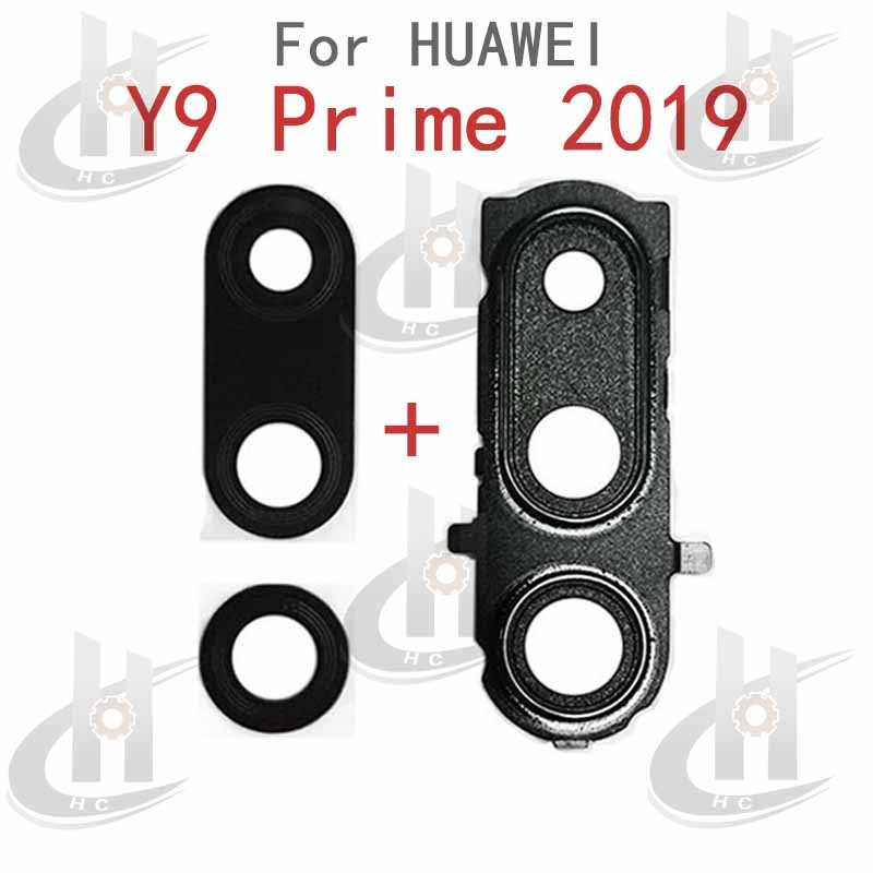 สําหรับ Y9 Prime 2019 STK-L21 L22 LX3 ด้านหลังเลนส์กล้องฝาครอบกระจกพร้อมกรอบผู้ถืออะไหล่ ราคา ถูกที่สุด ดีลบีเคเค แกลเลอรีภาพที่ 5