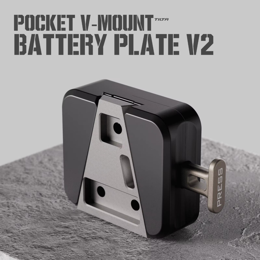 TILTA Pocket V-Mount แผ่นแบตเตอรี่ V2 Quick Release สําหรับติดตั้งแบตเตอรี่ V-Mount อุปกรณ์เสริม Market TA-PBP2-V