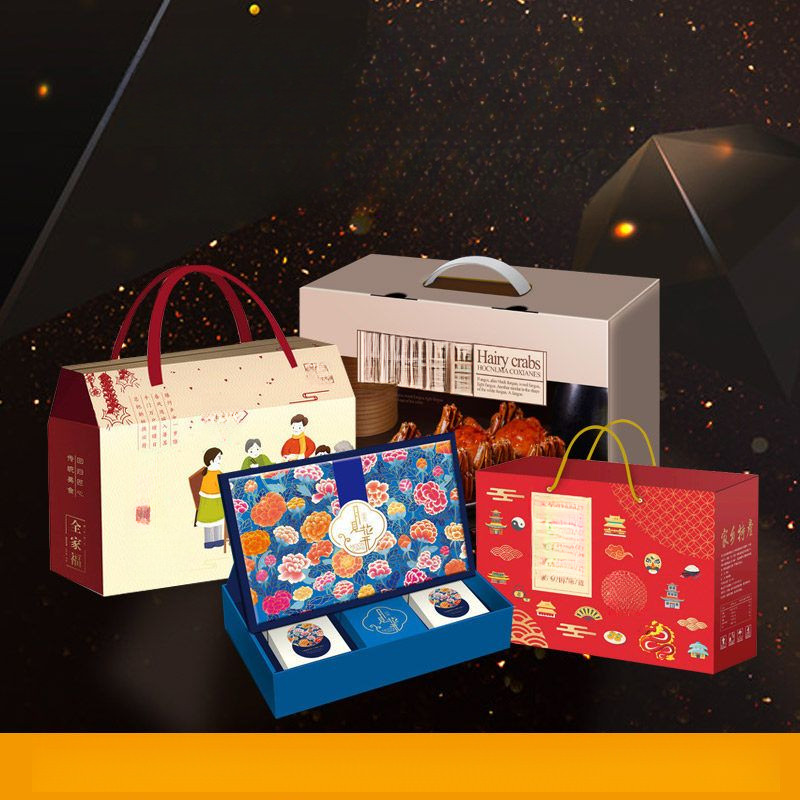 [Fast Delivery] High-End Packaging Box Customized Pattern Design Specialty Fruit Gift Box Customized