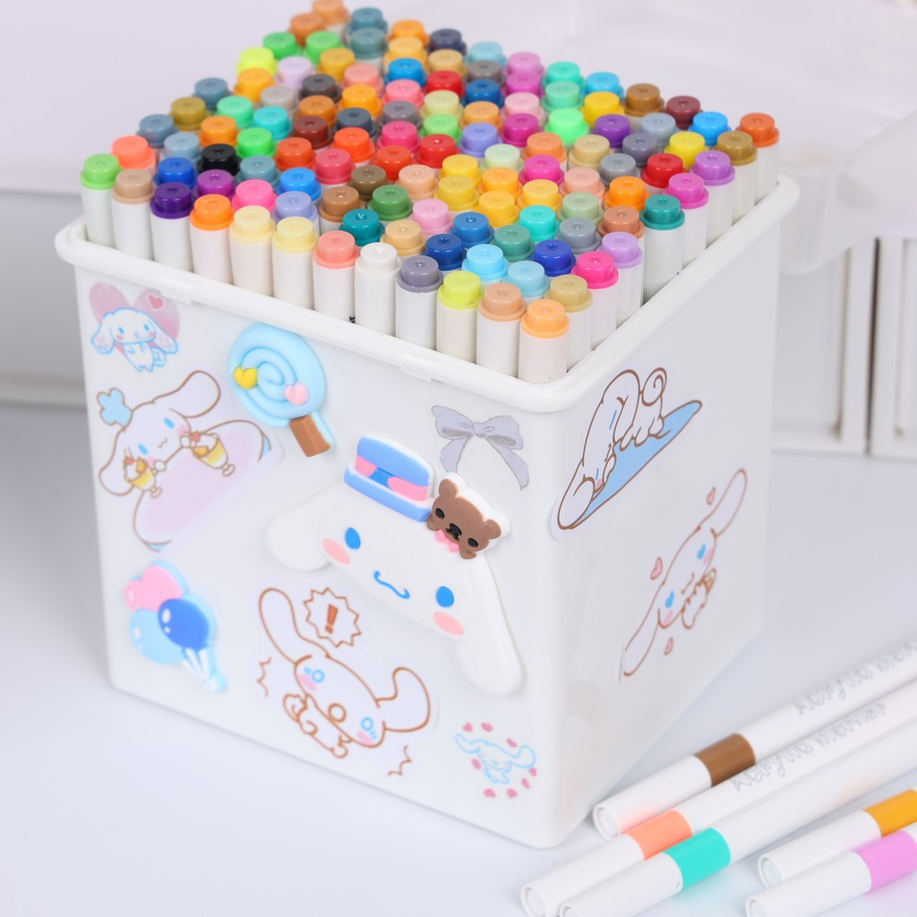 ชุดปากกาอะคริลิค Sanrio Cinnamoroll Kuromi My Melody 120 สี - ปากกาเดี่ยว ไม่โปร่งใส แห้งเร็ว สำหรับงานศิลปะ DIY