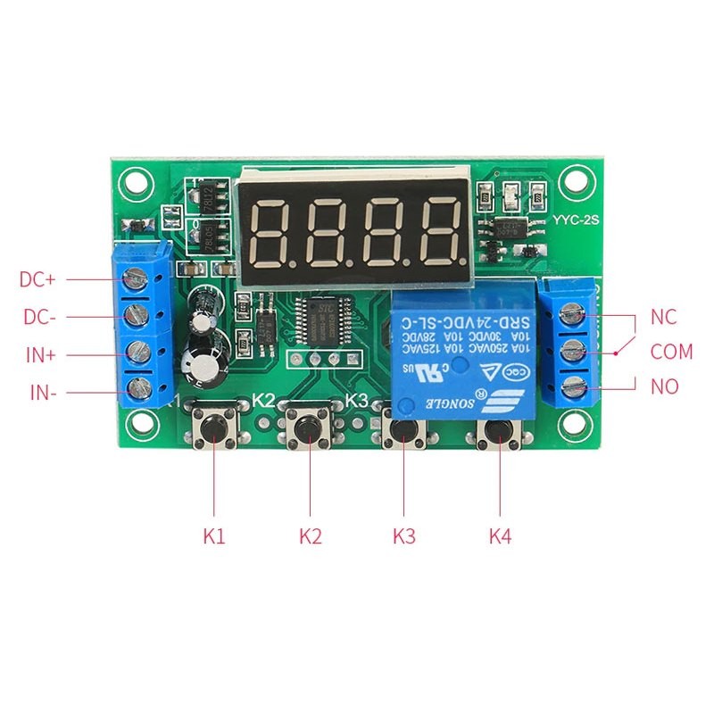 YYC-2S วงจรตั้งเวลา 999 นาที 5V 12V 24V