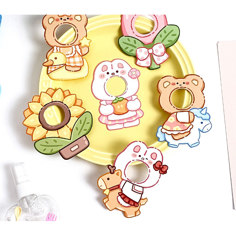 10ชิ้นลูกอมลูกอมตกแต่งกระดาษการ์ดรูปแบบการ์ตูนสร้างสรรค์ ทําเอง การ์ดตกแต่งแทรกงานแต่งงานพื้นหลังผนังขนาดเล็กการจัดของขวัญ