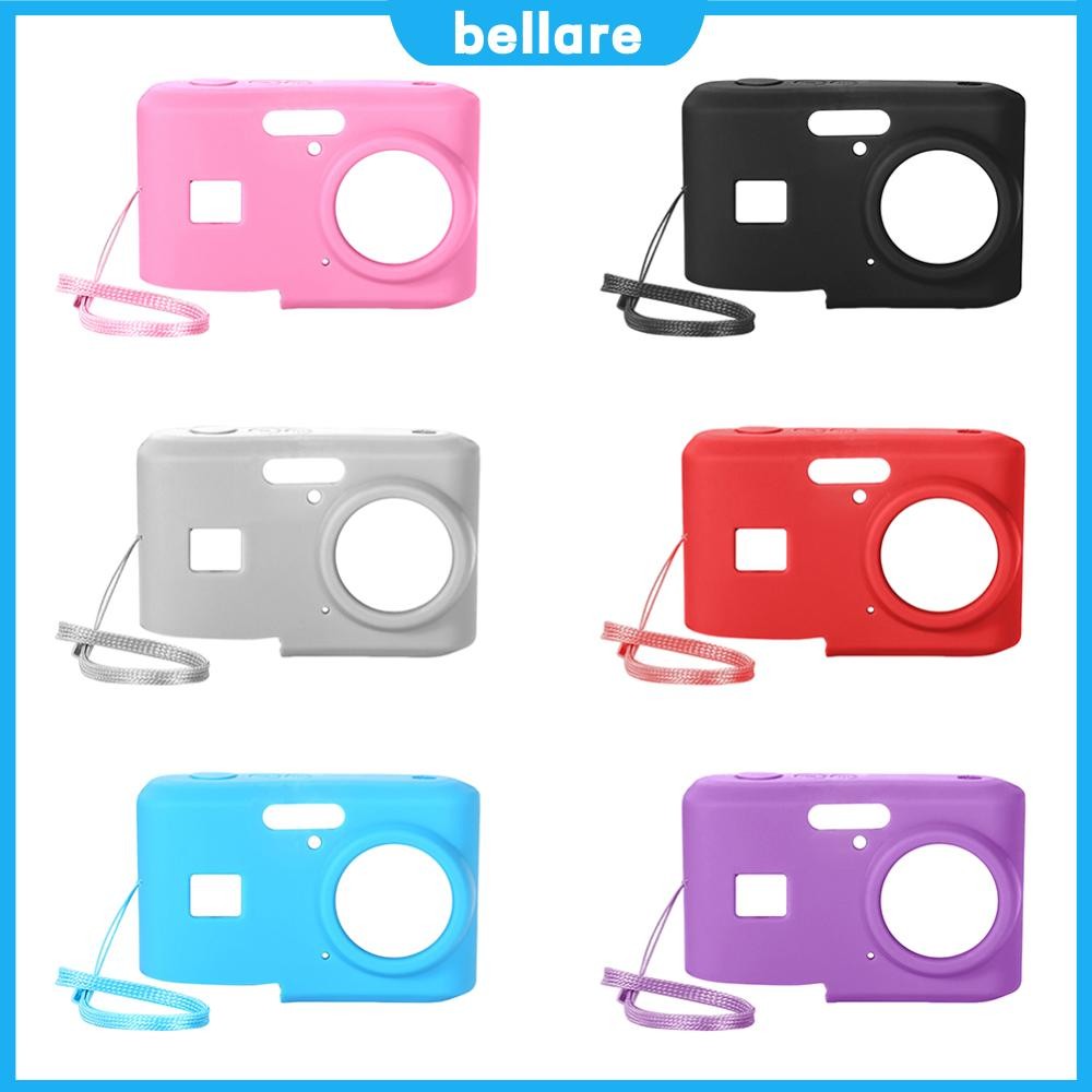 สําหรับ KODAK PIXPRO FZ45 Soft Silicone Protective Case with Lanyard Slim Fit Camera Bag Solid Color