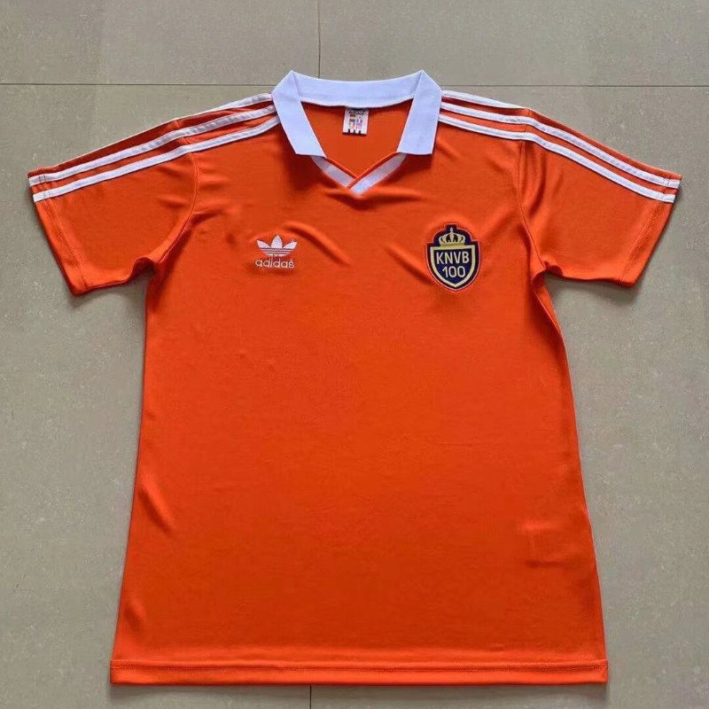 1988 Holland Centennial Edition Vintage Jersey S-XXL Quick Dry Sports Short Sleeve Soccer Jersey AAA
