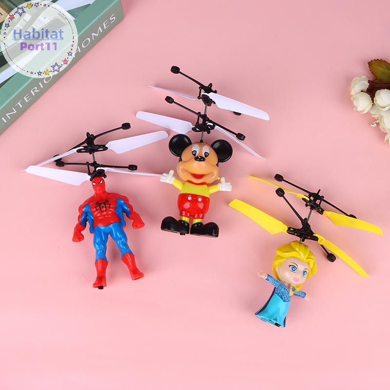 Habitatport Mini RC Helicopter Aircraft Mini Fly Helicopter Hand Control th