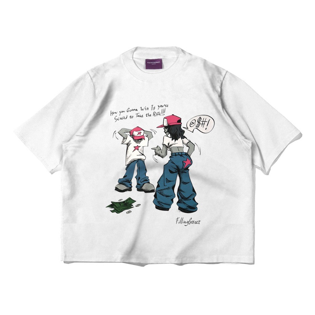 Crop Boxy Tee Fillingstreet - Dose Posee White