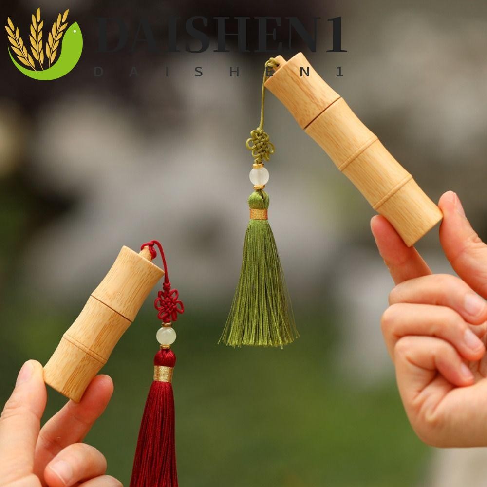 Daishen1 ขวดม้วนไม้ไผ่, หลอดลิปบาล์มหลอดเปล่า 5/10 มล., ลูกกลิ้งเหล็กรีฟิลบอล DIY คู่มือน้ํามันหอมระเหยลูกกลิ้งขวดน้ําหอม