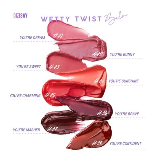 Deesay Wetty Twist Balm ดีเซ้ย์ เว็ทที้ ทวิสท์ บาล์ม x 1 ชิ้น svl
