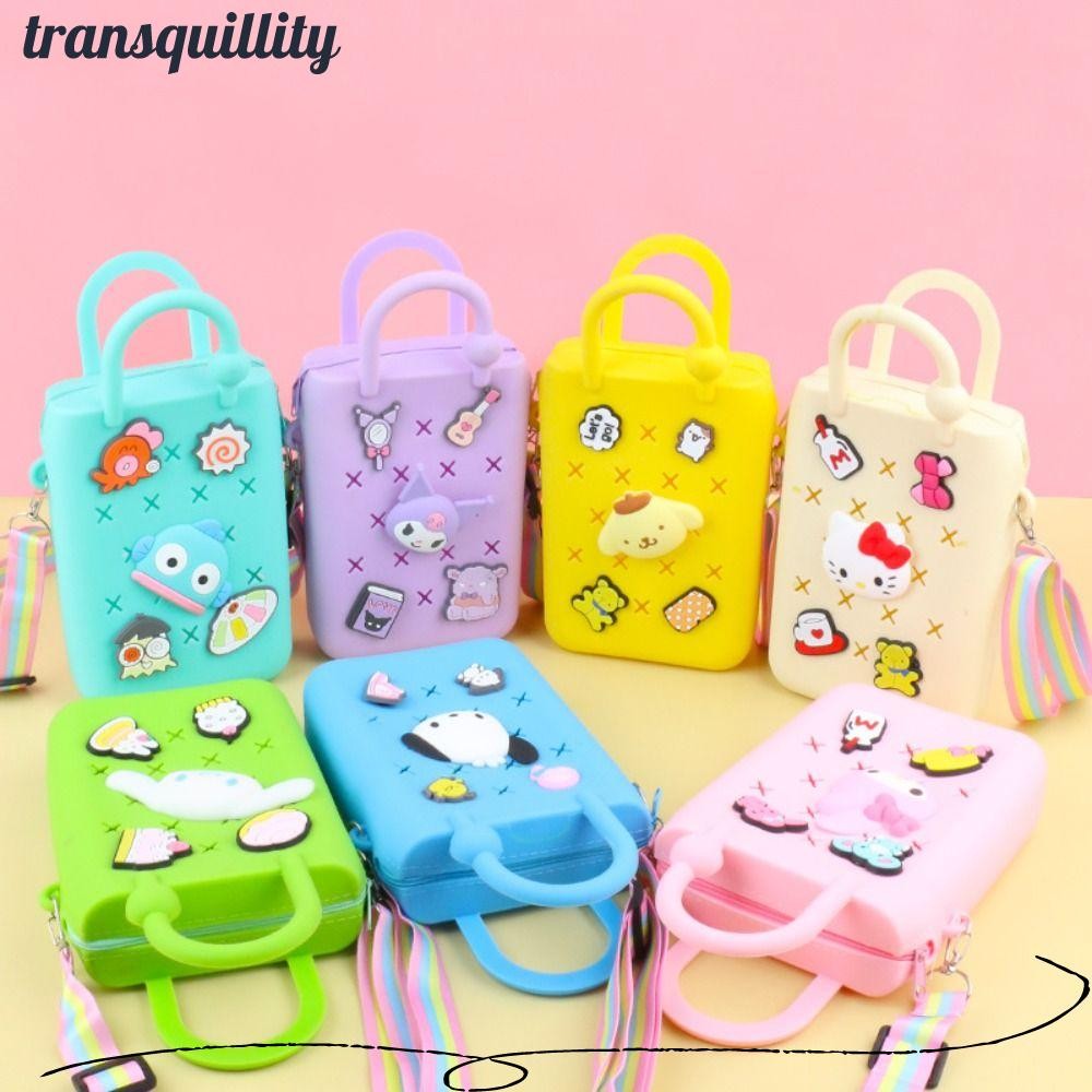 Tranquillity Hole Tote Bag, DIY Hole Zipper Beach Bag, กระเป๋าถือยางกันน้ํา