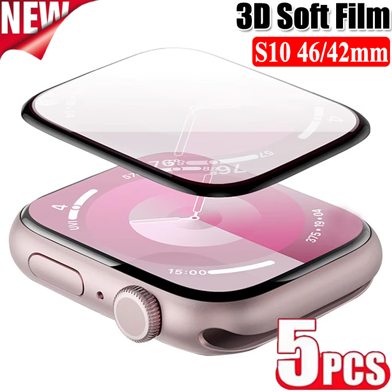 3ง ฟิล์มกันรอยแบบเต็มหน้าจอสําหรับ แอปเปิล ดู 10 46มิลลิเมตร42มิลลิเมตรอัลตร้า2 49มิลลิเมตร45 41มิลลิเมตร44มิลลิเมตรไม่กระจกนิรภัยสําหรับ ฉันดู 38 40มิลลิเมตร9 กับ 8 7 5 3 6 4 ความละเอียดสูง