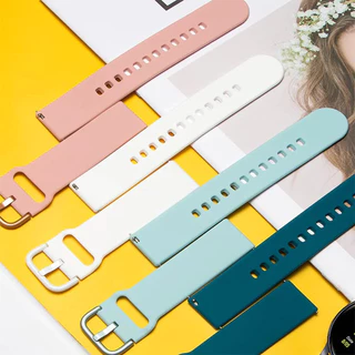 20mm 22mm สายซิลิโคน for Samsung Galaxy Watch FE 7 6 5 4 ยางรัด ปล่อยอย่างรวดเร็ว for Amazfit GTS 4 3/Amazfit Bip 6