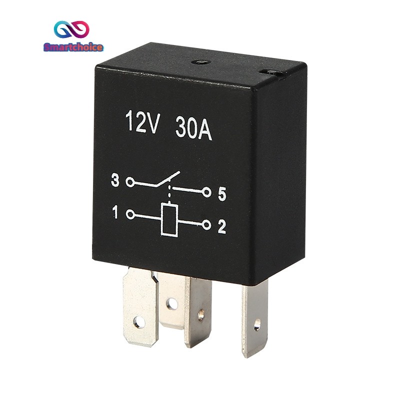 สมาร์ทช้อยส์ สีม่วงรีเลย์ 12V 30A สีม่วงรีเลย์รถยนต์ปั๊มน้ํามันกันน้ํา 4PIN รีเลย์คลังสินค้าพร้อม