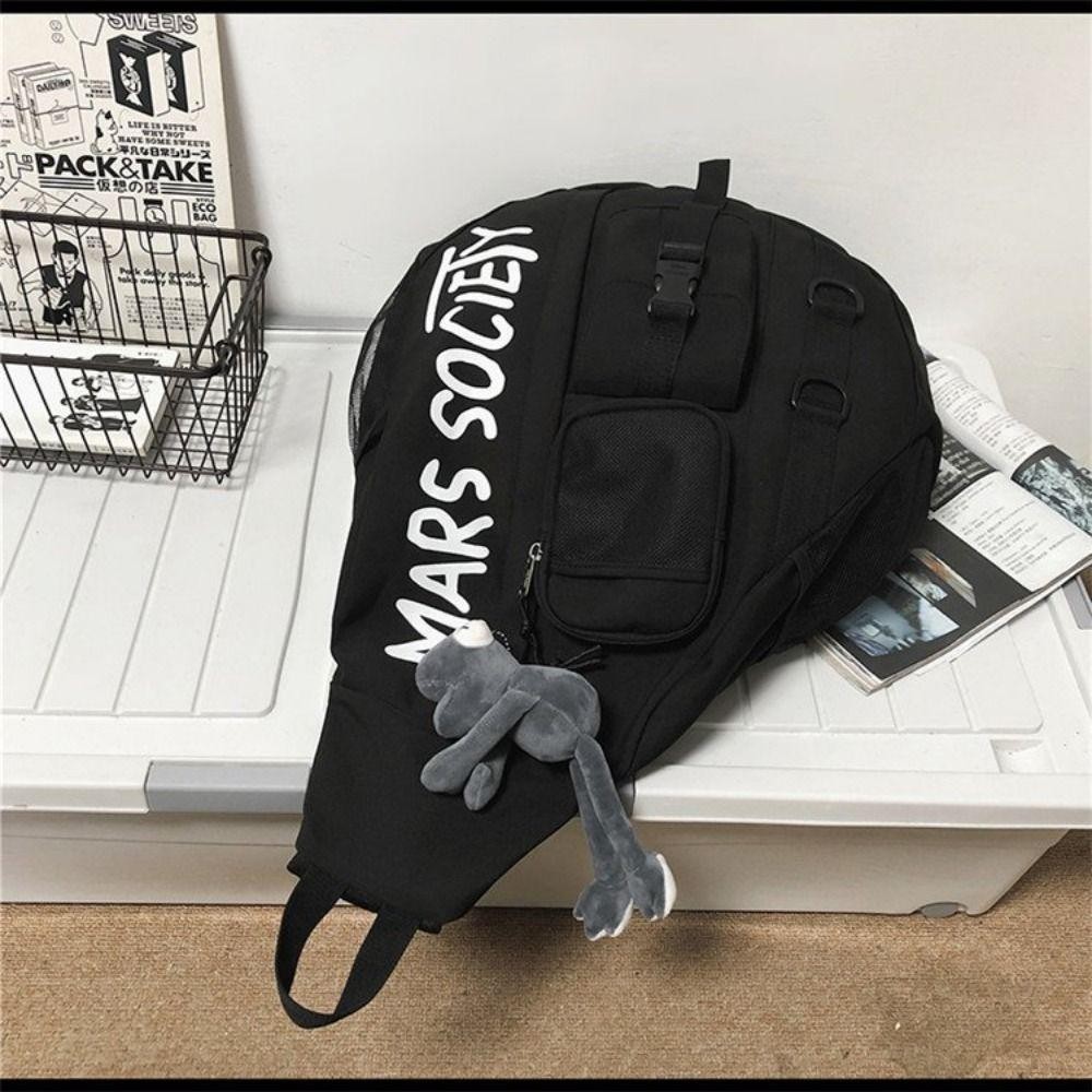 Lily Men Chest Bag, กระเป๋าสะพาย Messenger แฟชั่นเกาหลี, กระเป๋าสะพายข้างเดินทางความจุขนาดใหญ่แบบลําลอง