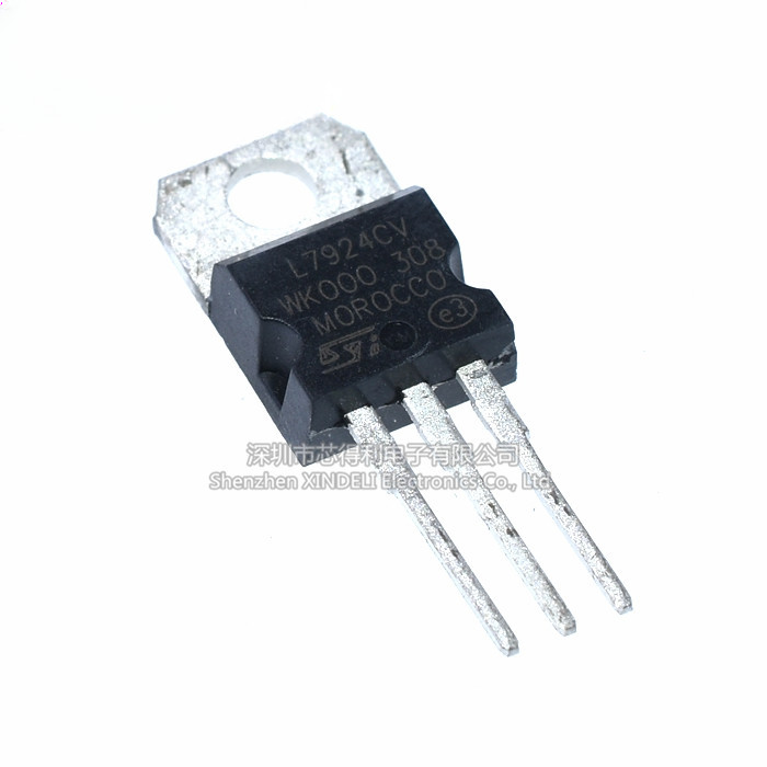 ยี่ห้อใหม่ L7924CV LM7924 ตัวควบคุมแรงดันไฟฟ้าสามปลาย/ตัวควบคุมแรงดันไฟฟ้า-24V TO-220 คุณภาพดี