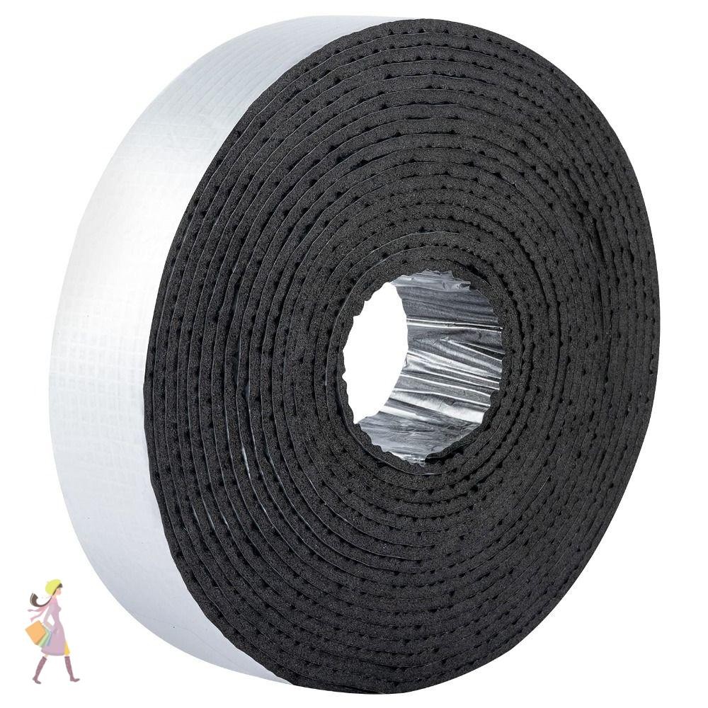 หลอดโฟมฉนวนกันความร้อนท่อ YGBG, 32.8 Ft*2in Silver Pipe Insulation Wrap, อลูมิเนียมฟอยล์ที่ใช้ได้จริงเสร็จสิ้นเทปความร้อนสําหรับฤดูหนาว Freeze Protection