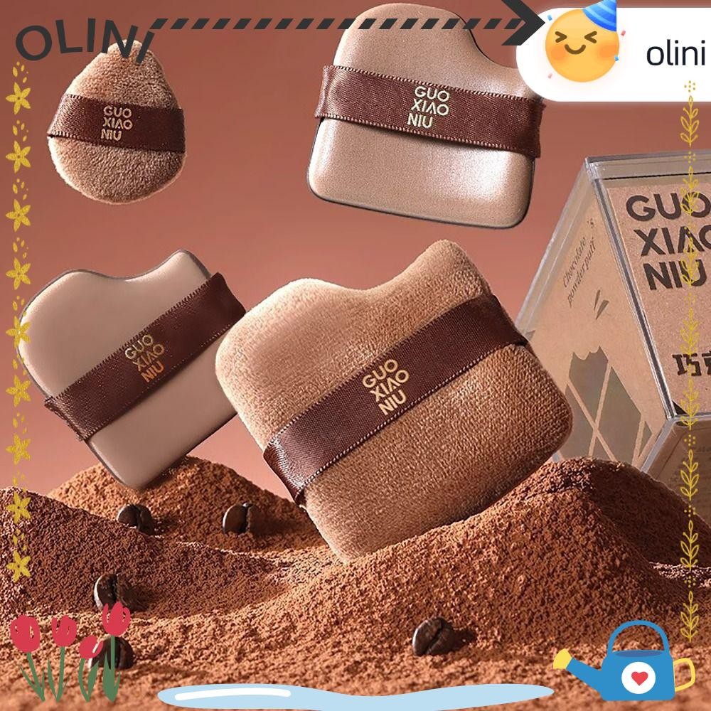โอลินี 6ชิ้น/กล่องแต่งหน้าเครื่องปั่นพัฟ,สองด้านแห้งเปียกใช้แป้งพัฟ,ทนทานแต่งหน้าเครื่องมือเครื่องสําอางสําหรับผู้หญิงควา
