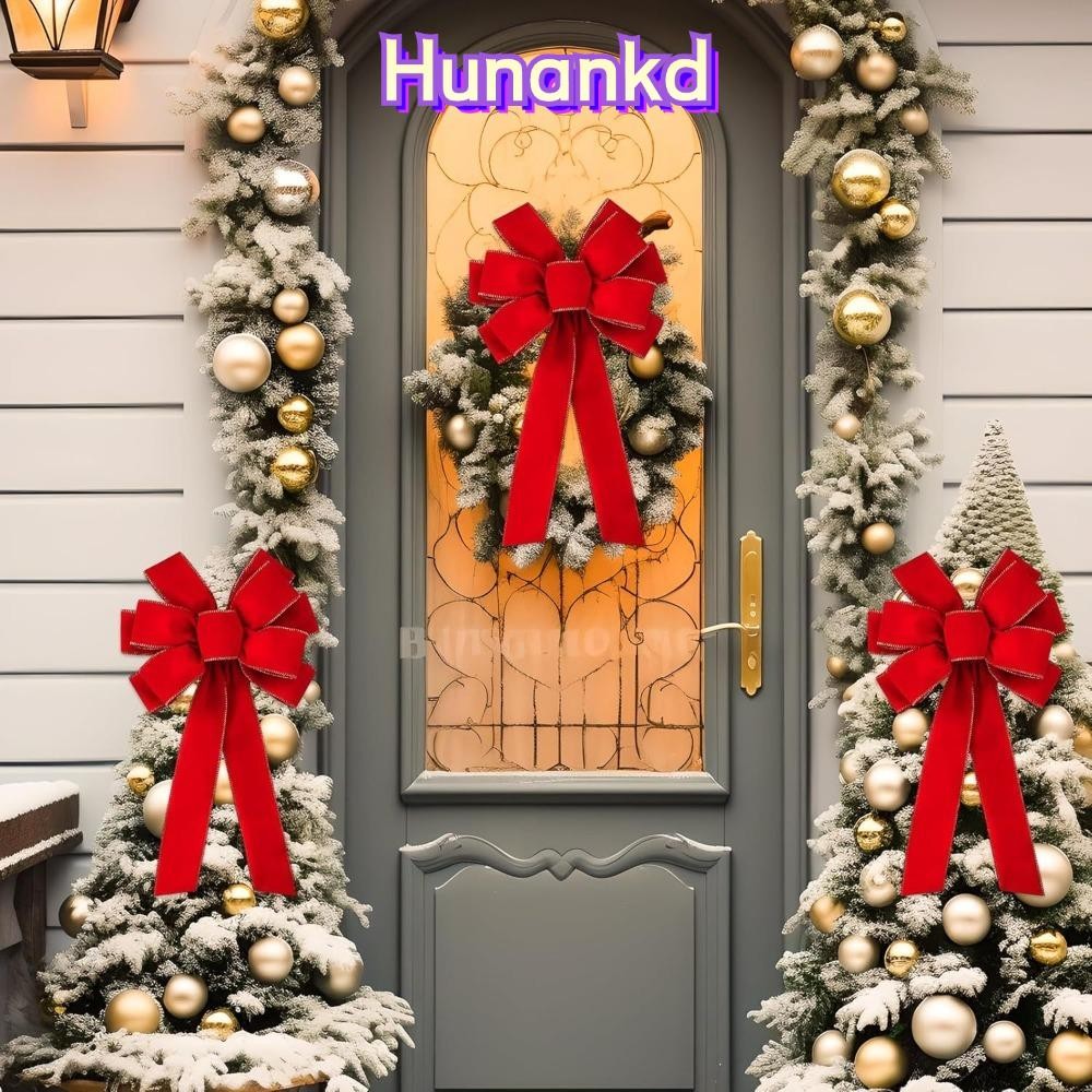 Hunan Wine Red Bowknot, Creative Party Supplies เครื่องประดับต้นคริสต์มาส, ปี Bowknot Home ตกแต่งจี้ Merry Christmas