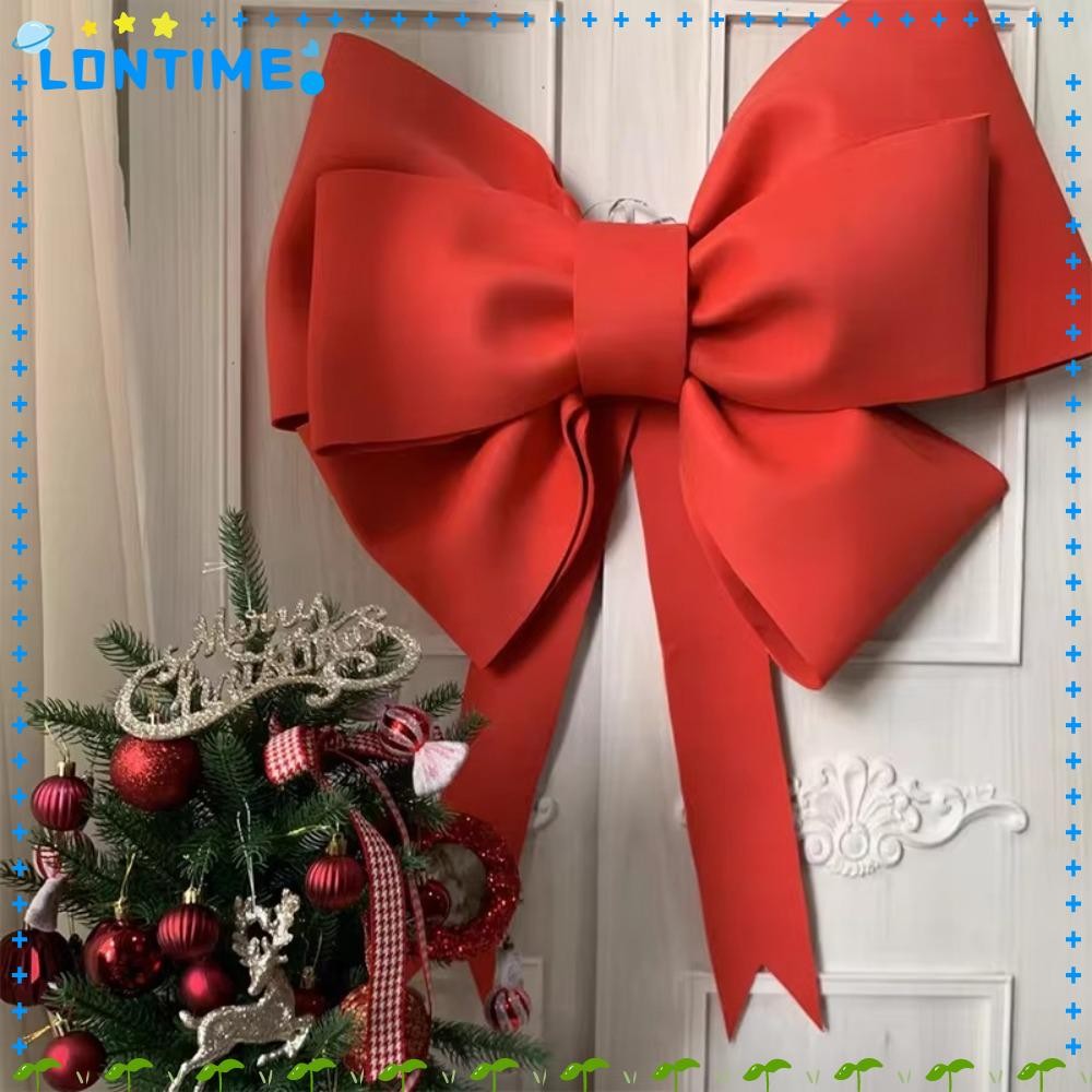 Lontime Bow Knot Kit, Multi-scene Handmade Christmas Giant Bow, ขนาดใหญ่ติดตั้งพื้นหลังปาร์ตี้คริสต์มาส DIY Decor