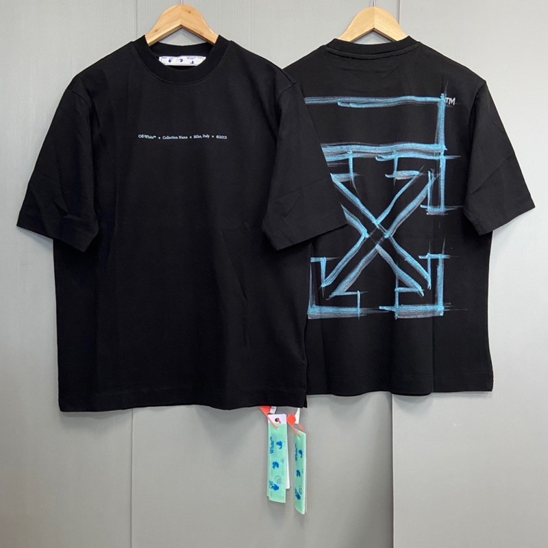 ✨พร้อมส่ง🔥 เสื้อยืดแฟชั่น ถูกที่สุด ของแท้ Off white Tshirt