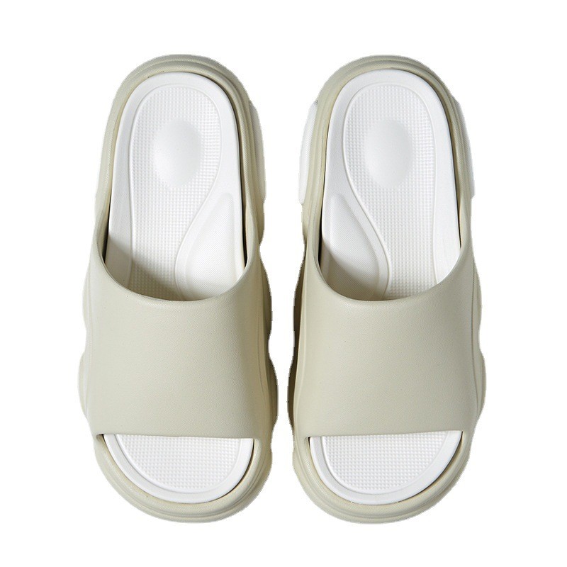 ขายร้อนหนา soled Flip-Flops ผู้ชายรองเท้าผู้หญิงในร่มกลางแจ้ง EVA คู่รองเท้าแตะ Anti-slip Soft-soled รองเท้าแตะชายหาดอินเทรนด์ฤดูร้อน 11/5