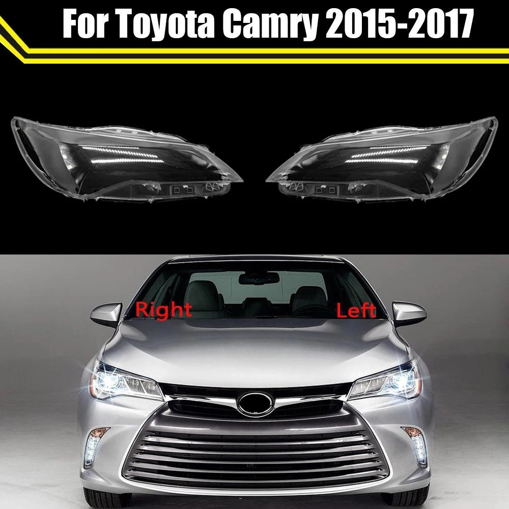 โปร่งใสไฟหน้ากระจก Shell โคมไฟ Shade ไฟหน้าเลนส์สําหรับ Toyota Camry 2015 2016 2017 ยุโรปและอเมริกา 