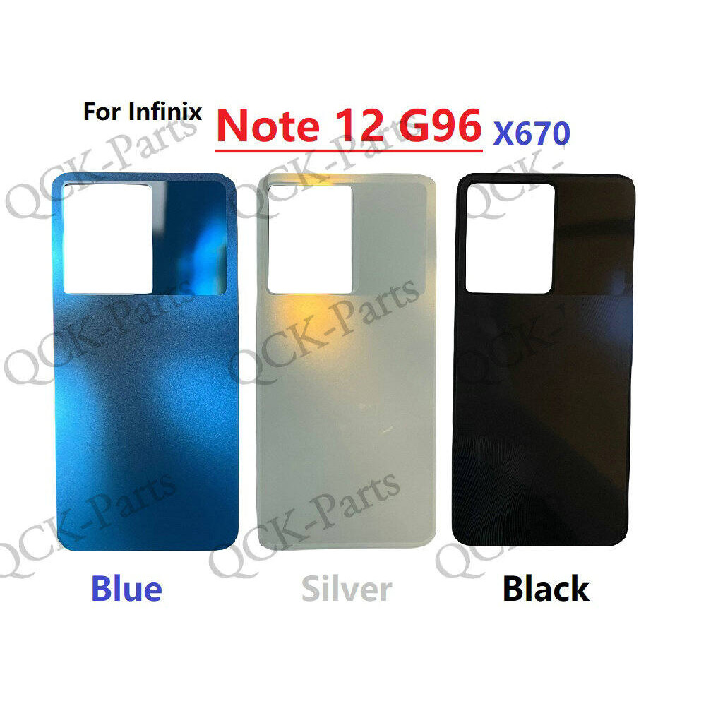 ฝาหลังแบตเตอรี่สําหรับ Infinix Note 12 G96 X670 ด้านหลังประตูด้านหลังกรณีอะไหล่