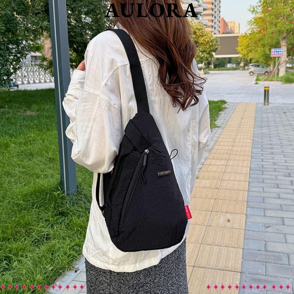 Aulora กระเป๋าคาดหน้าอก,ไนลอนอเนกประสงค์โทรศัพท์กระเป๋าสะพายข้าง,ผู้หญิงผู้ชายหยดรูปกระเป๋าสะพายไหล่แบบพกพา