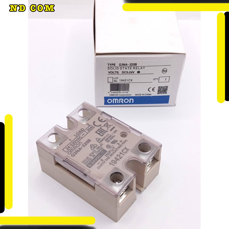 สุดคุ้ม! G3NA - 220B โซลิตสเตทรีเลย์ TYPE G3NA - 220B SOLID STATE RELAY VOLTS: DC5-24V LOT