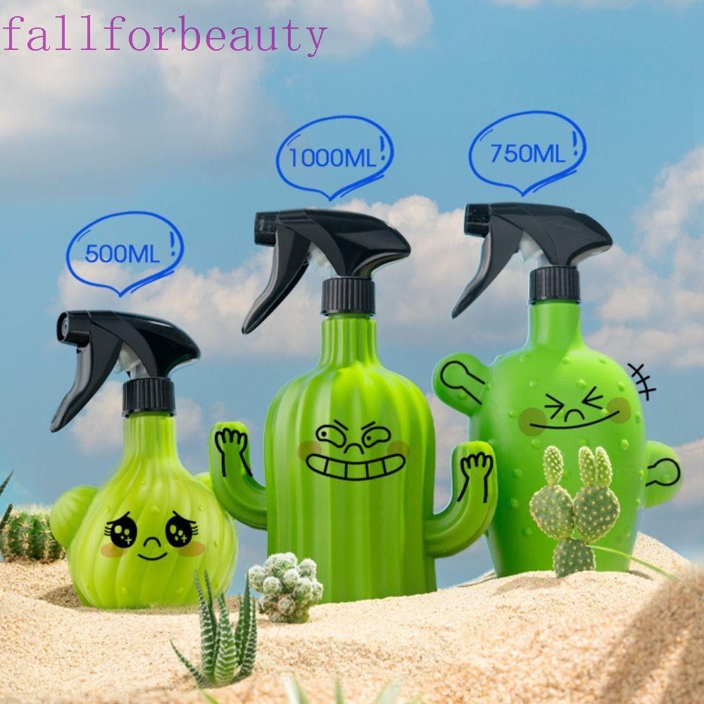 Fallforbeauty ขวดสเปรย์กระบองเพชร, 500ml/600ml/750ml/1000ml ป้องกันการรั่วซึมแคคตัสรดน้ํา Sprayers, Creative Reusable Cactus Shape Cactus รดน้ําบ้าน