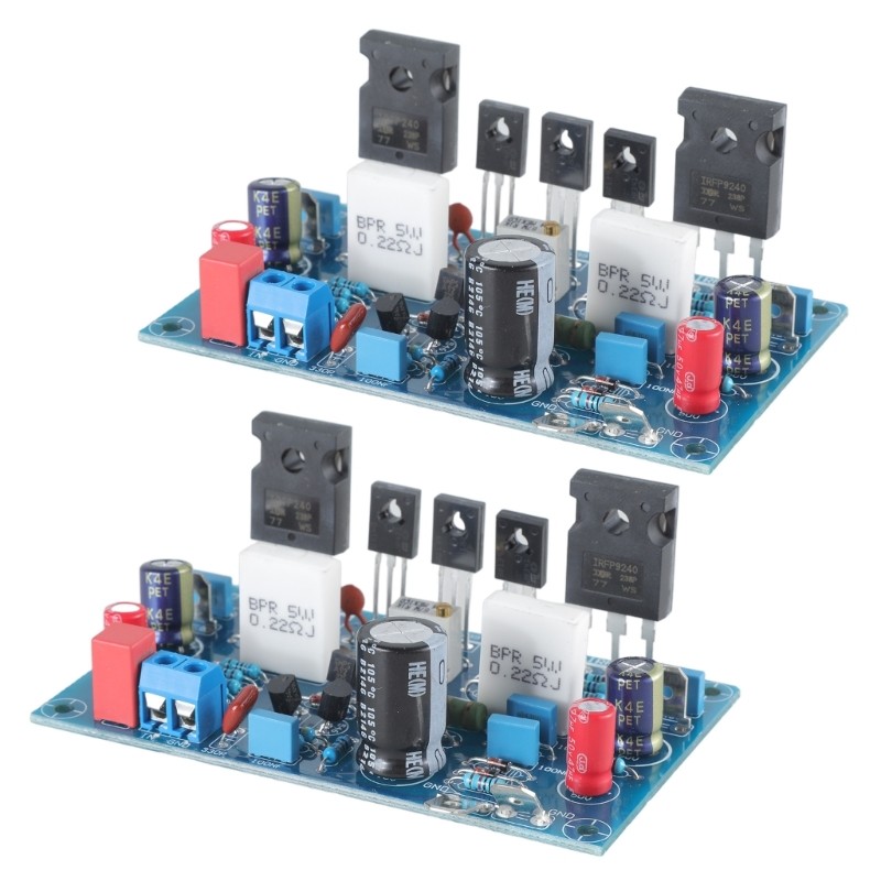 WU 2 ชิ้น IRF240 MOS หลอดเครื่องขยายเสียงบอร์ดตัวต้านทานโลหะห้าแหวนเครื่องขยายเสียง