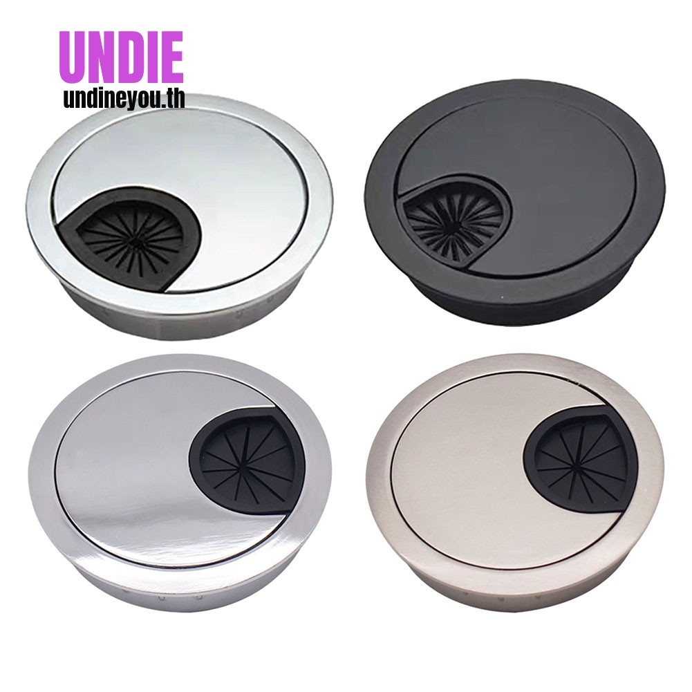 UNDIE 50 มม.60 มม.80 มม.โต๊ะโลหะ Grommet ตารางสาย Tidy Wire Hole ฝาครอบ Chrome แปรงReady Stock [สต็อกพร้อม]