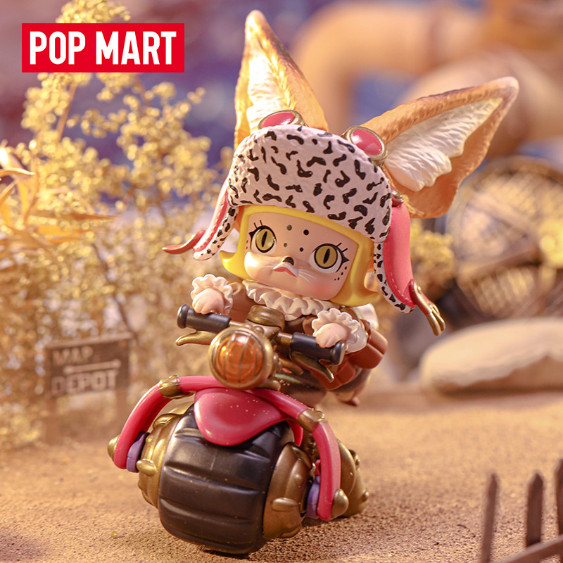 POPMART Bubble Mart MOLLY Steampunk Animal Locomotive Series กล่องตาบอดตุ๊กตาของเล่นเครื่องประดับ