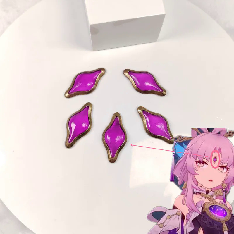 Handwork Custom Anime Honkai Star Rail Fuxuan Cos Props Forehead Decoration Headwear Fu Xuan Cosplay