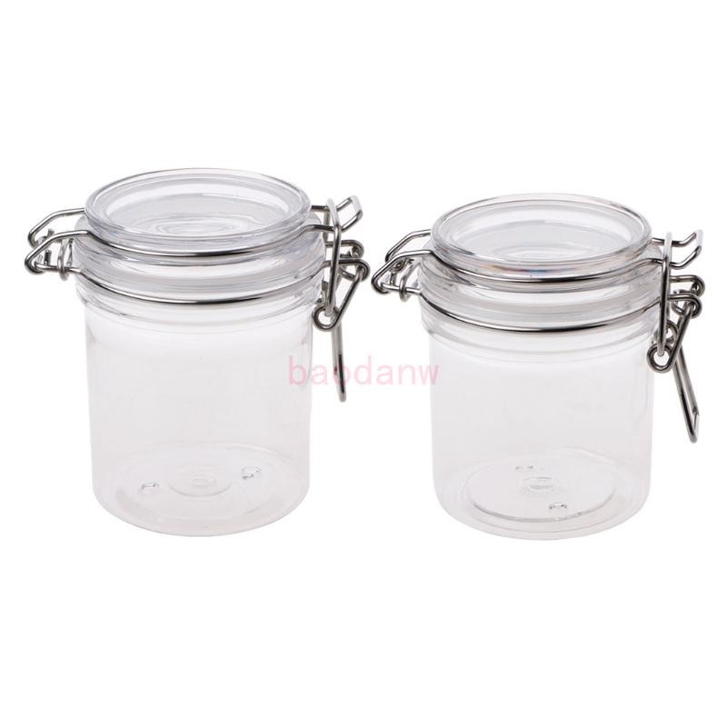 Bdw PETP Storage กล่องนมผง Clamp Lid Air Tight Sealed Locking Jar Kitchen