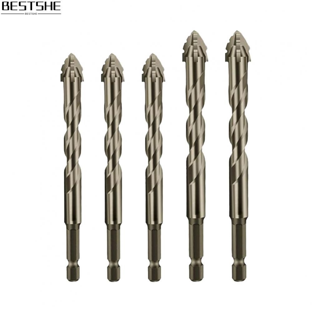 [bestshe] 5xfour-flute Eccentric Drill เจาะกระเบื้องกระจก เจาะสามเหลี่ยม ดอกสว่าน
