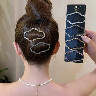 Star กิ๊บติดผมเพชรผู ้ หญิงMessyผมOne-Lineคลิปแฟชั ่ นด ้ านข ้ างBangsคลิปHeadpiece