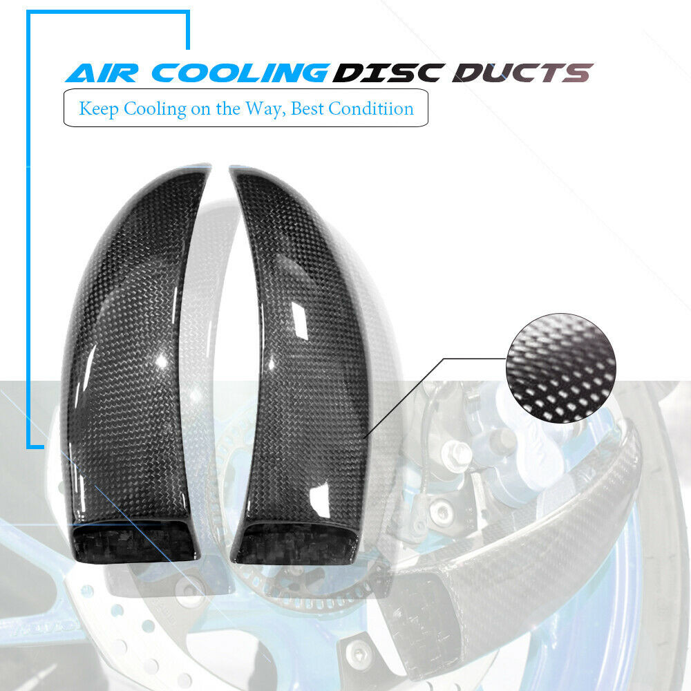 คาร์บอนไฟเบอร์ท่ออากาศเบรค Cooling ชุดติดตั้ง Air Cooling Ducts ระบบสําหรับ DUCATI MONSTER 1100 795 