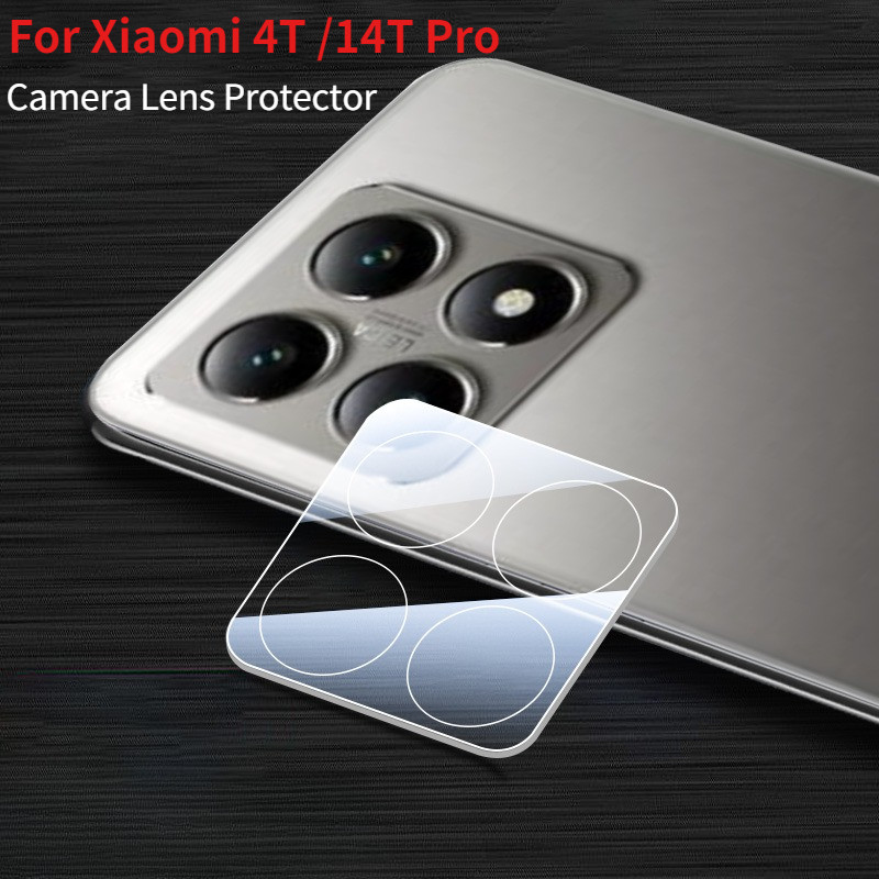 สําหรับ Xiaomi 14T Pro, 14T เลนส์กระจกนิรภัย ELVEV ฟิล์มเลนส์บางเฉียบโปร่งใสกระจกกล้องกันรอยขีดข่วน