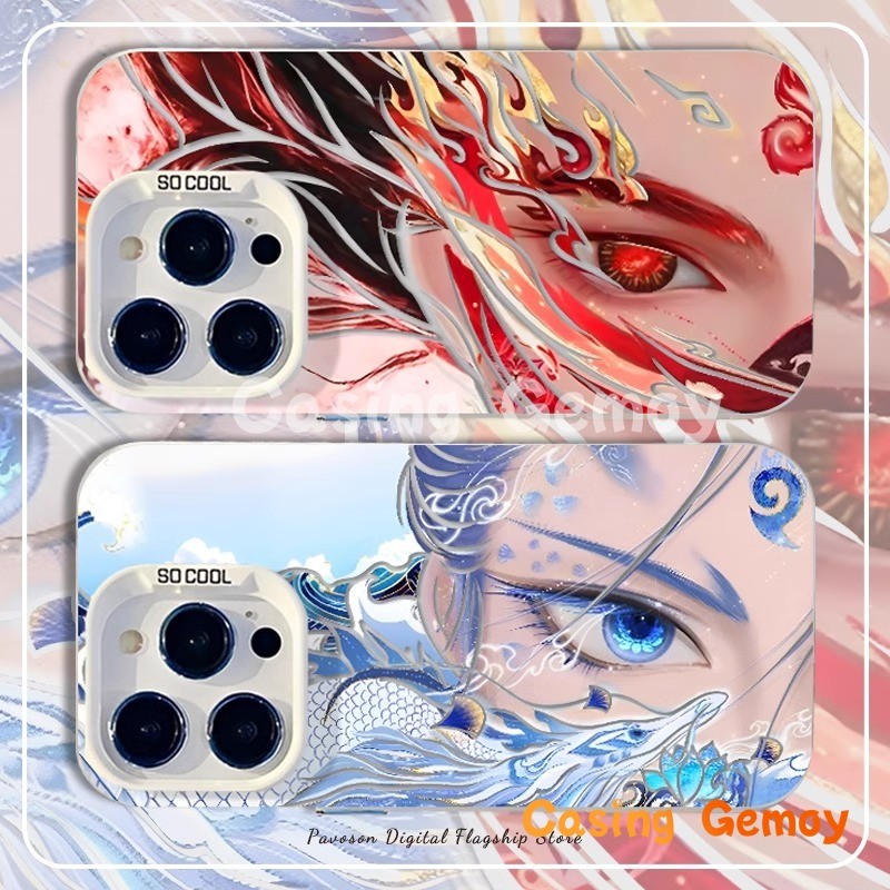 HP Ne Zha และ Ao Bings นางฟ้าครึ่งหน้าสําหรับเคสโทรศัพท์ SAMSUNG, A25 A05 A05S A15 S24 ULTRA A12 A54