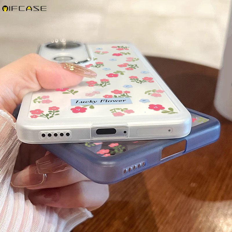 พร้อมฟิล์มเลนส์สําหรับ Huawei Pura 70 P60 P50 P40 P30 P20 Pro Plus Ultra Lite เคสโทรศัพท์ดอกไม้สีชมพูดอกไม้น่ารักโปร่งใสฤดูร้อนกันกระแทกปลอกอ่อนกรณีฝาหลัง - รูปที่ 7