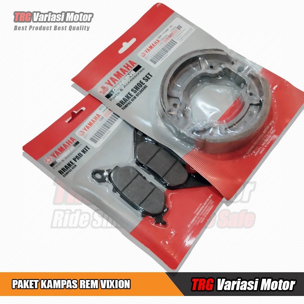 Vixion ผ้าเบรคหลัง Vixion ผ้าเบรคหน้า 5BP-F530K-20 & 3C1-F5805-10