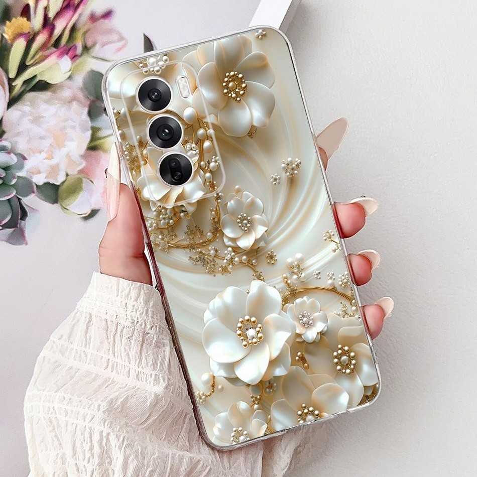 สําหรับ OPPO Reno12 CPH2625 / Reno12 Pro CPH2629 แมวน่ารักผีเสื้อดอกไม้รูปแบบปลอก Reno 12 12Pro 5G ซิลิโคนนุ่ม TPU เคสโทรศัพท์ - รูปที่ 6